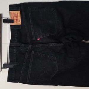 Vintage Levi's Black Relaxed Fit 550 Baggy Mens Jeans W 38 L 36 100% Cotton EUC